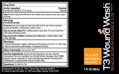 Front Panel - APT06   T3 Wound Wash   4.25x2.625   2022 06